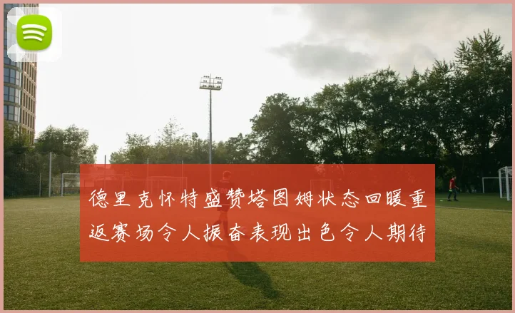 德里克怀特盛赞塔图姆状态回暖重返赛场令人振奋表现出色令人期待
